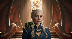 Daenerys Targaryen, Mother of Dragons, in the Targaryen family tree