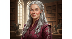 Rhaenys Targaryen, sister-wife in the Targaryen family tree, rider of Meraxes