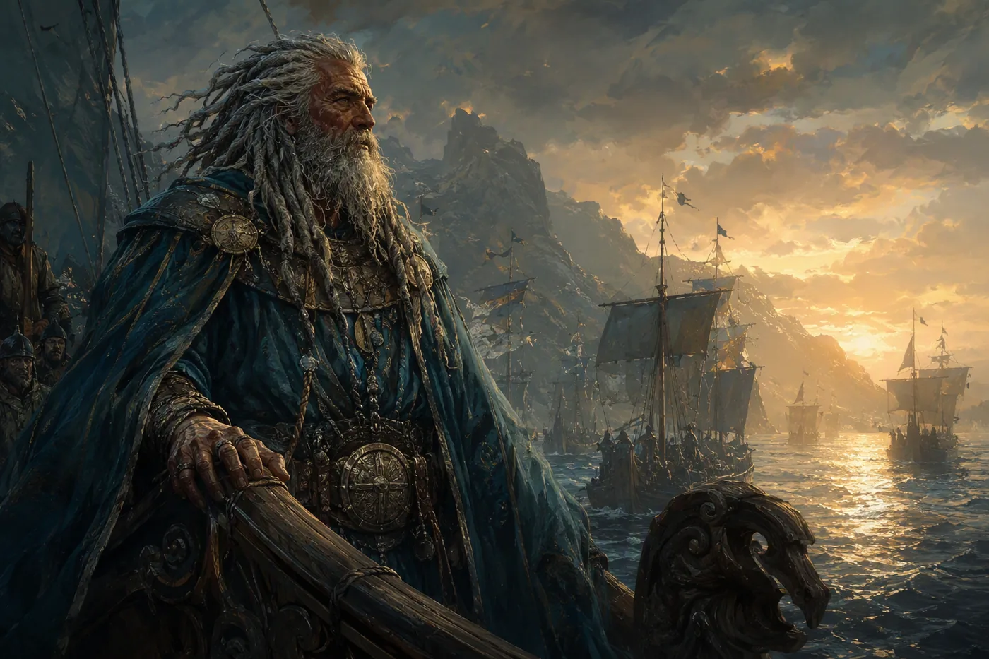 Corlys Velaryon, the Sea Snake, before his fleet