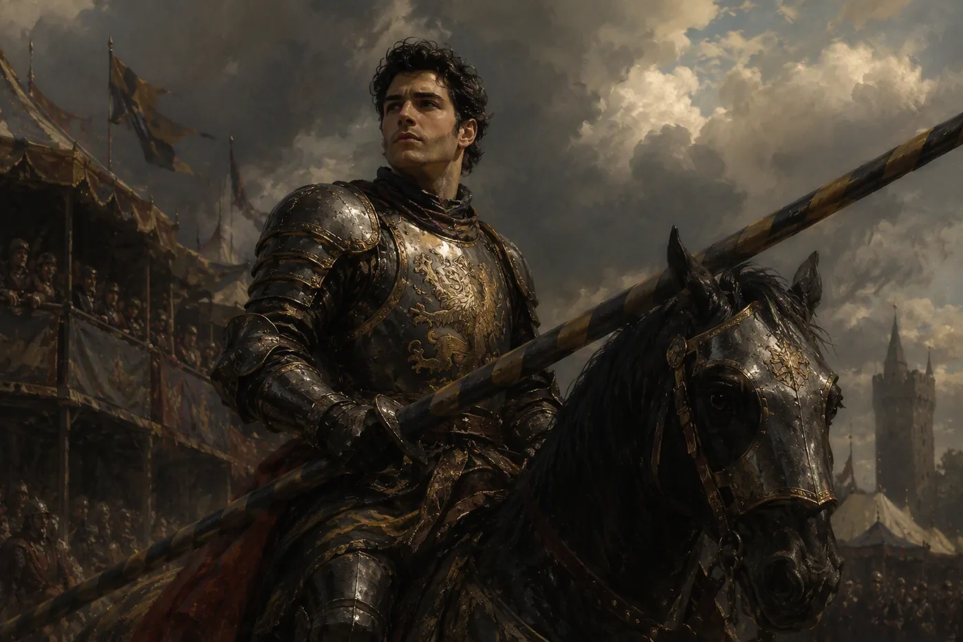 Valarr Targaryen, the Young Prince, in tourney armor
